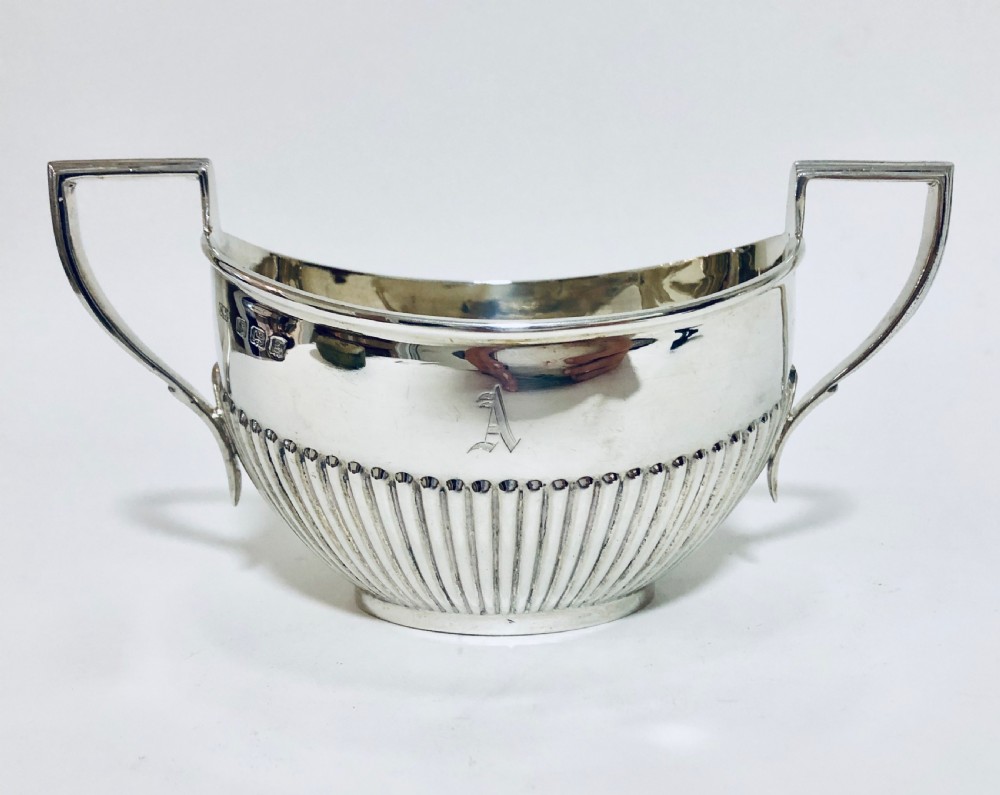 Antique Solid Sterling Silver Tea Set View XVII