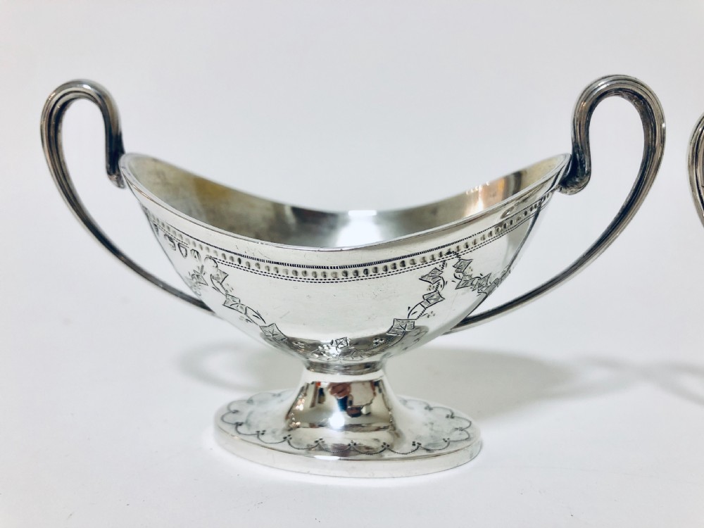Pair of Victorian Solid Silver Salt Cellars View VII