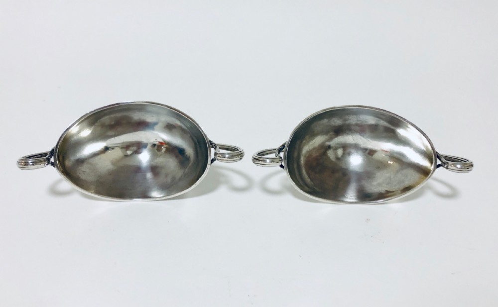 Pair of Victorian Solid Silver Salt Cellars View IX