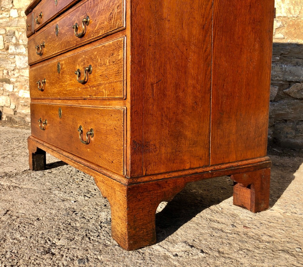 Antique Georgian Oak Bureau View XXII