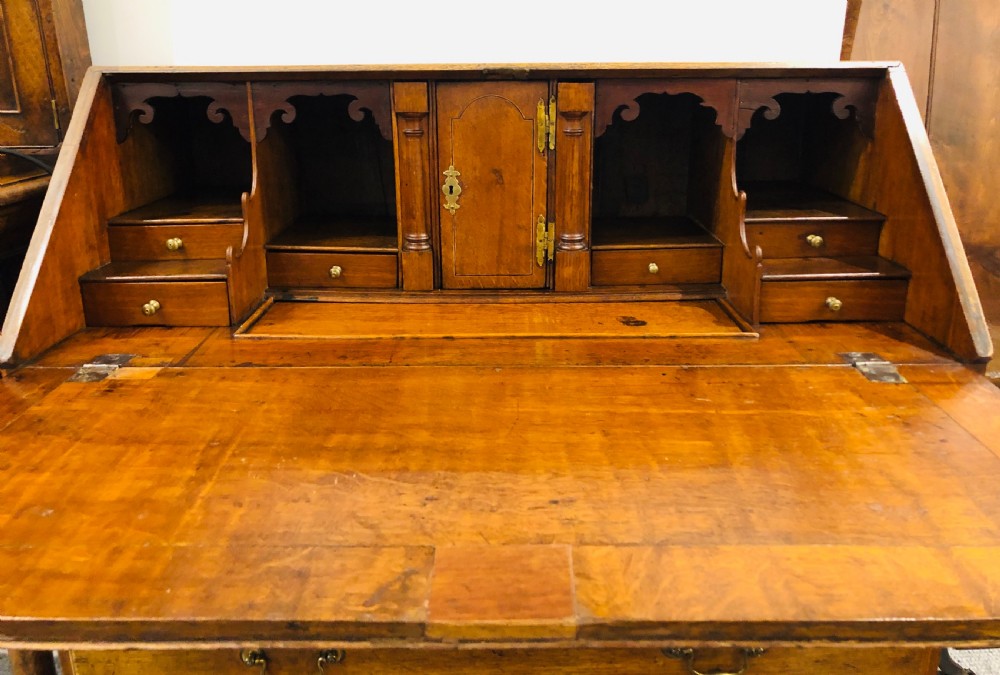 Antique Georgian Oak Bureau View XXIII