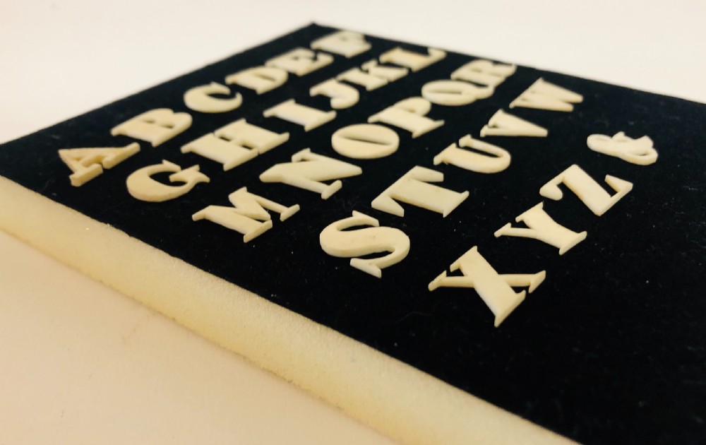 Antique Bone Spelling Alphabet Letters View V