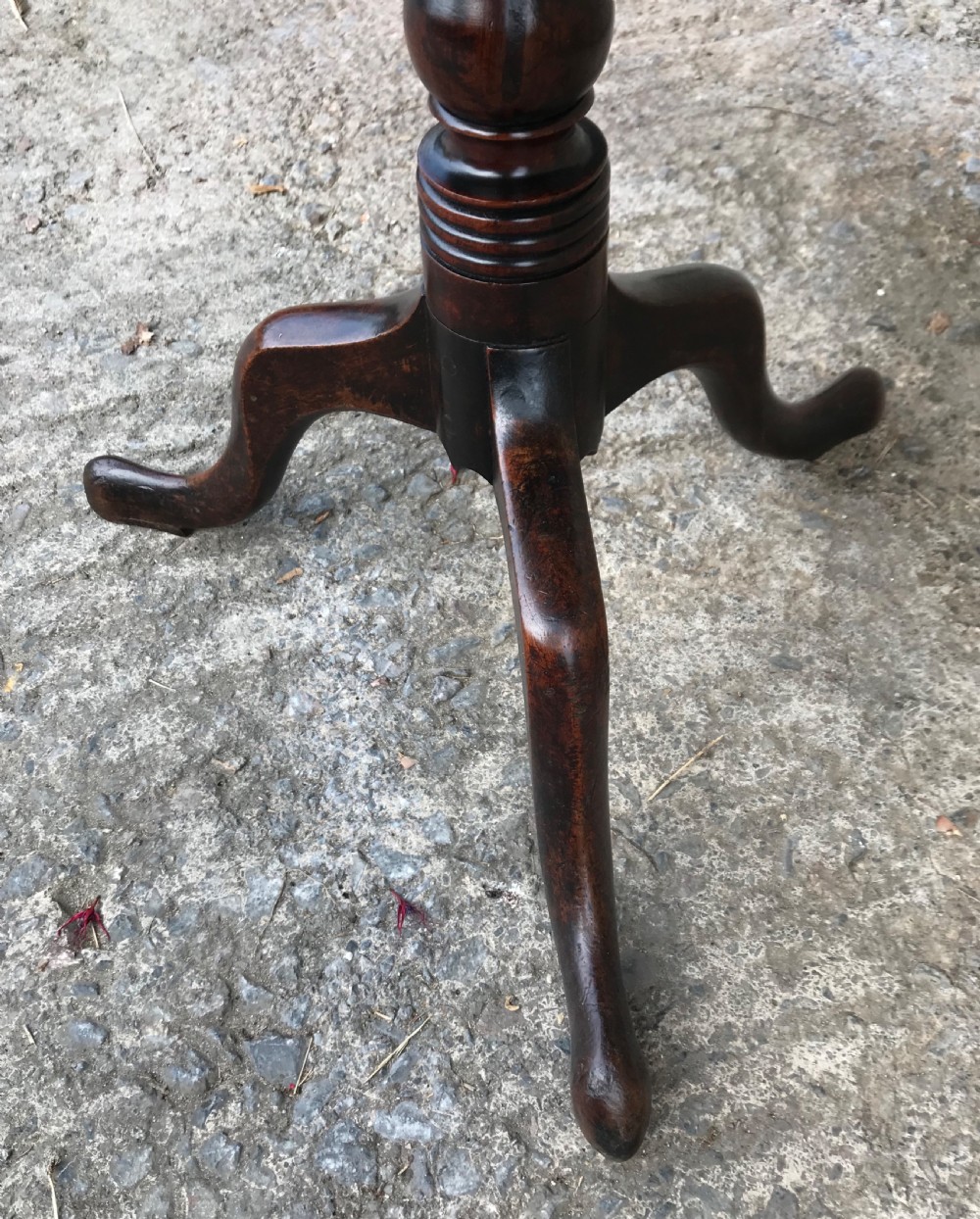 Georgian Mahogany Tilt Top Occasional Table View V
