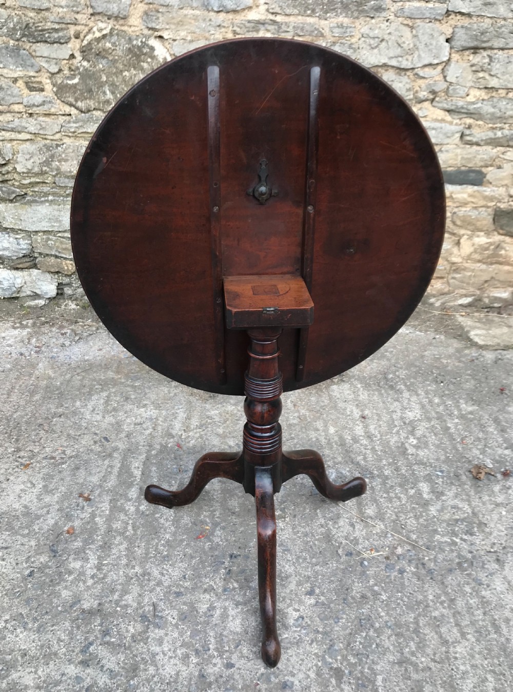 Georgian Mahogany Tilt Top Occasional Table View VII