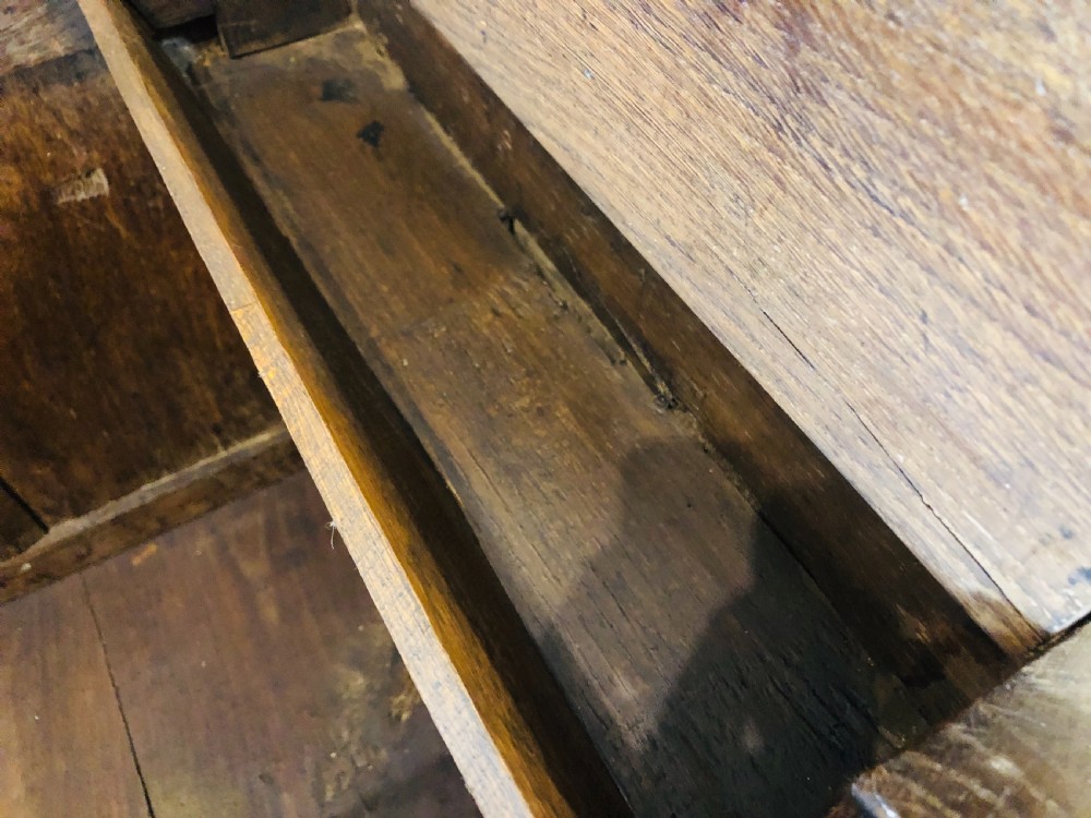 Antique 18th Century Oak Panelled Coffer View XVI
