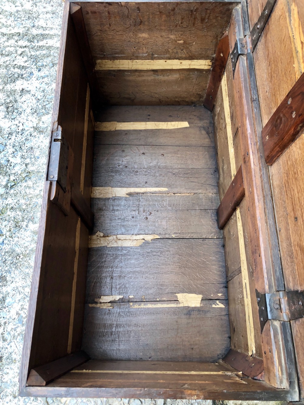 Large Antique Oak Storage Box View IV