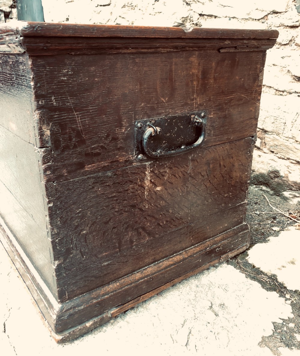Large Antique Oak Storage Box View VI