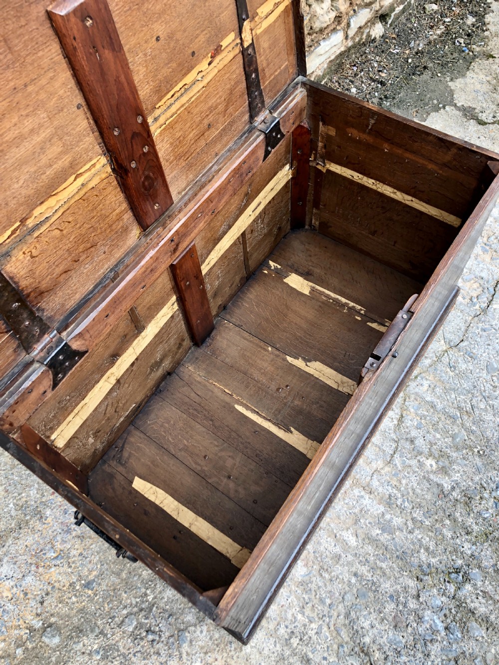 Large Antique Oak Storage Box View VII