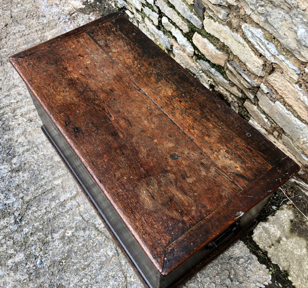 Large Antique Oak Storage Box View VIII