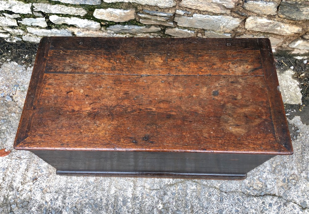 Large Antique Oak Storage Box View XII