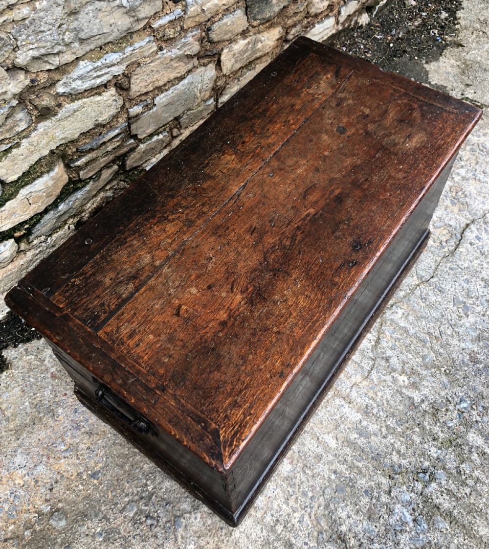 Large Antique Oak Storage Box View XVI