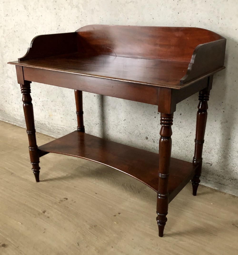 Victorian Mahogany Washstand Side Table View II