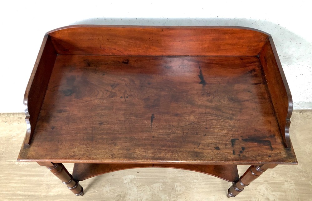 Victorian Mahogany Washstand Side Table View V