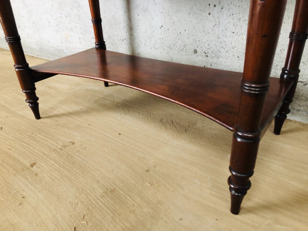 Victorian Mahogany Washstand Side Table View VIII