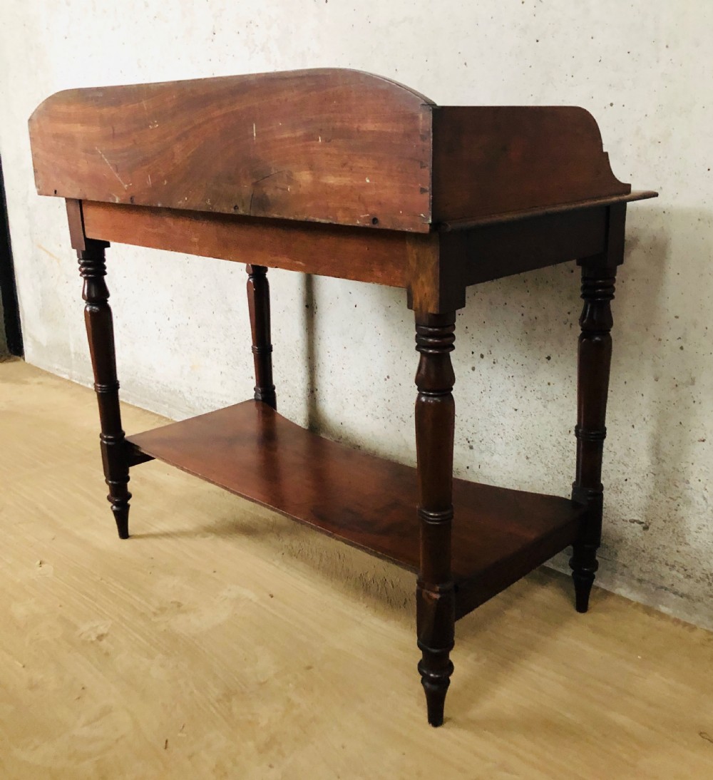 Victorian Mahogany Washstand Side Table View XII