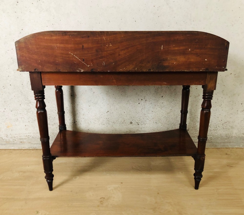 Victorian Mahogany Washstand Side Table View XIII