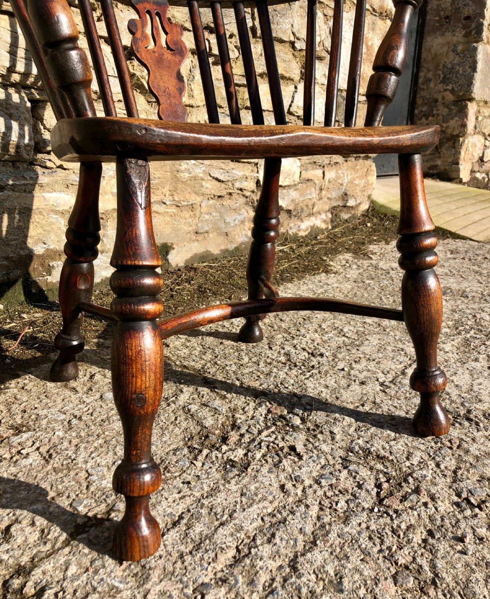 Antique Windsor Chair with Crinoline Stretcher View VIII