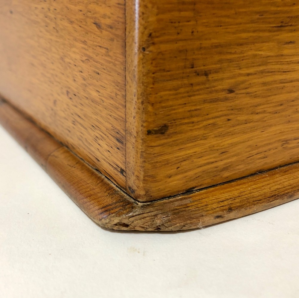 Antique Oak Desktop Stationery Cabinet View IX
