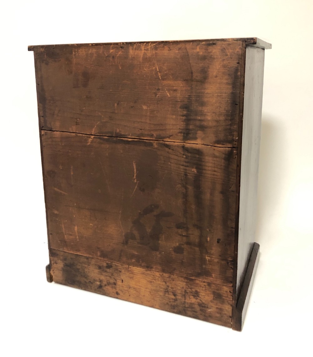 Antique Pine Tabletop Specimen Collectors Cabinet View III