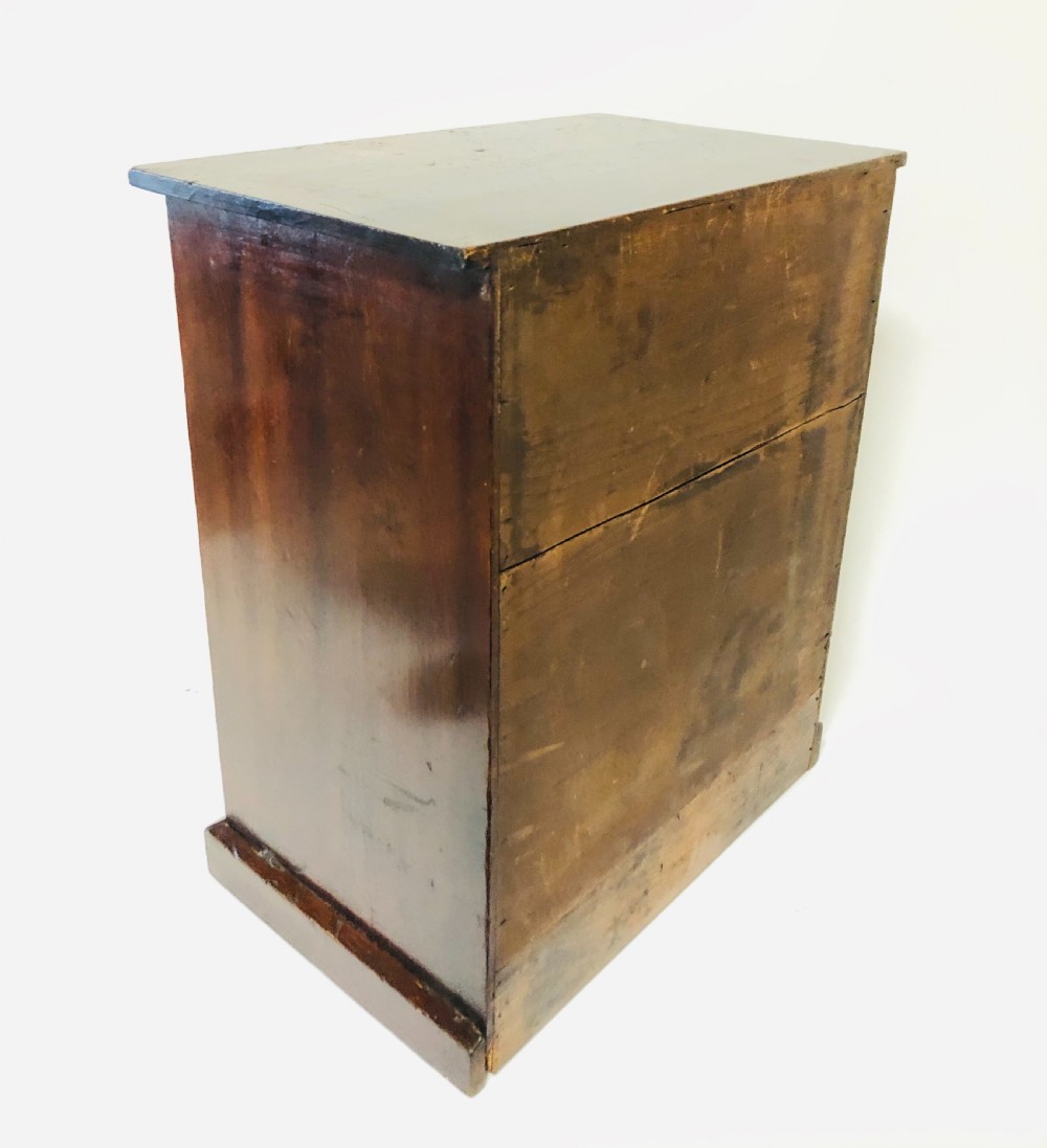 Antique Pine Tabletop Specimen Collectors Cabinet View IV