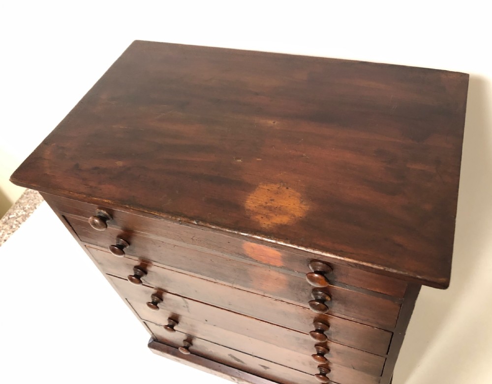 Antique Pine Tabletop Specimen Collectors Cabinet View XI