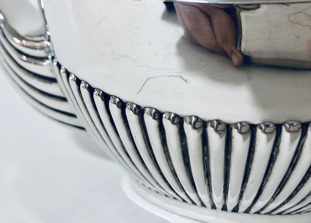 Edwardian Solid Sterling Silver Bachelors Tea Set  View II