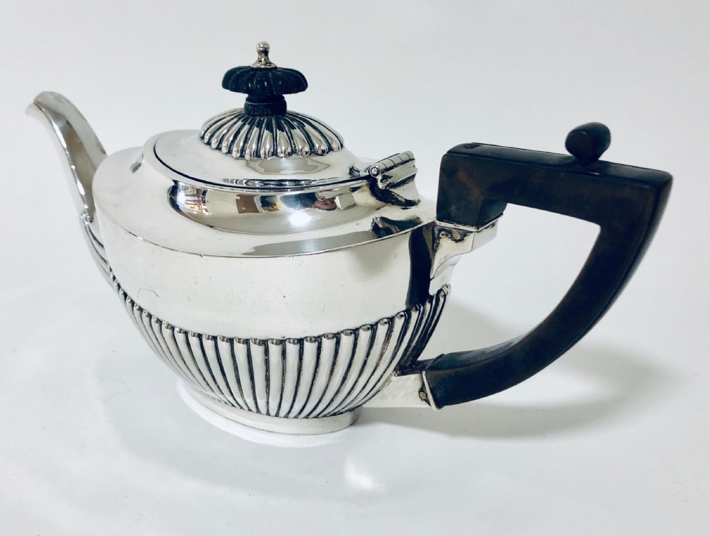 Edwardian Solid Sterling Silver Bachelors Tea Set  View VI