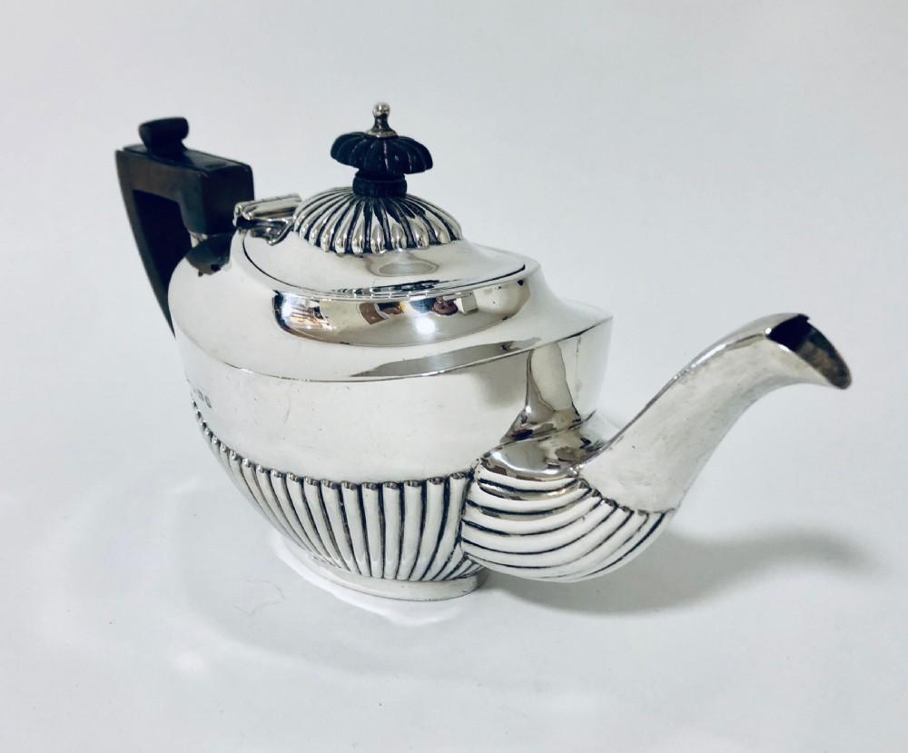Edwardian Solid Sterling Silver Bachelors Tea Set  View VIII