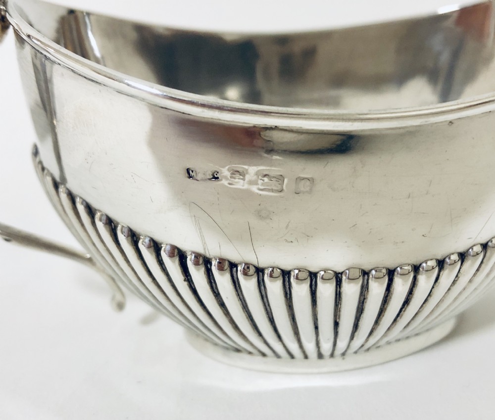 Edwardian Solid Sterling Silver Bachelors Tea Set  View X