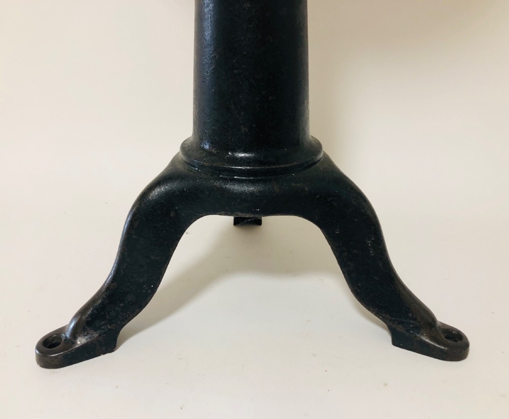 Original Antique Industrial Factory Sewing Machinists Stool View III