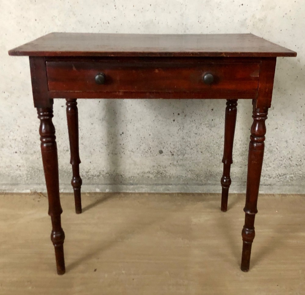 Victorian Pine Side Table in Original Painted Finish