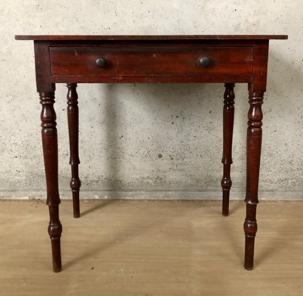 Victorian Pine Side Table in Original Painted Finish View II
