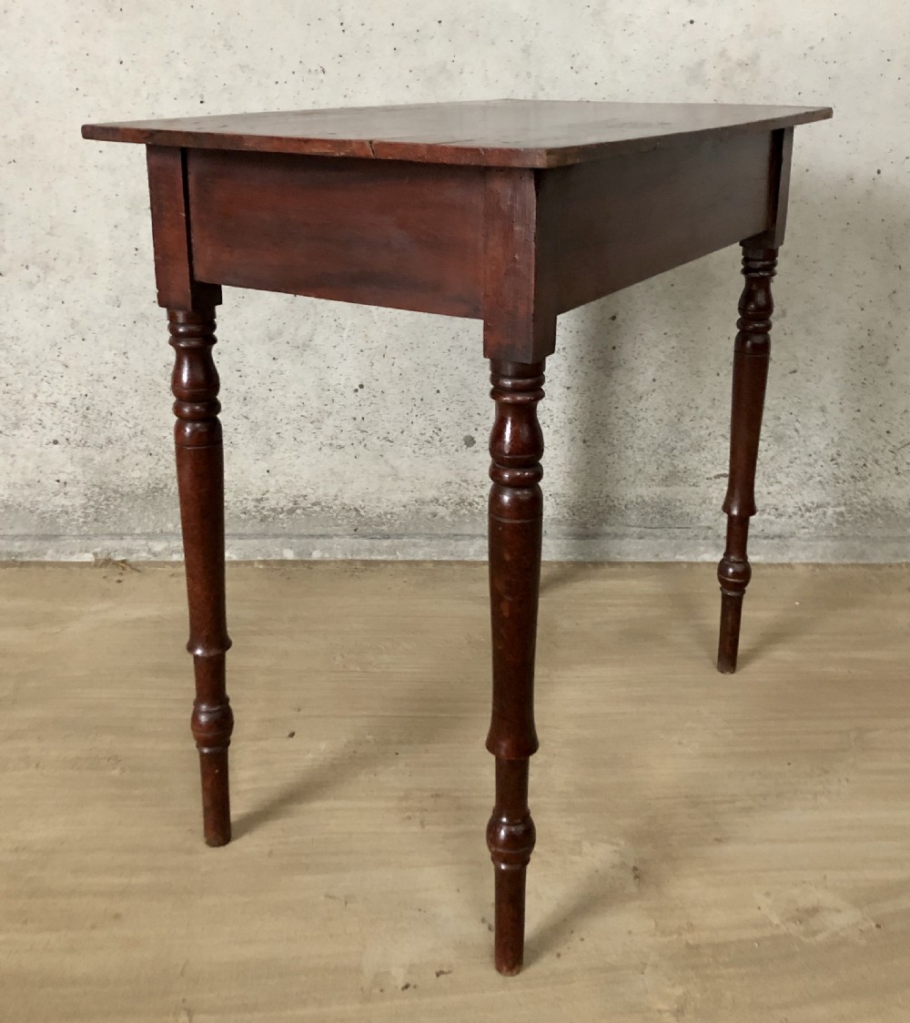 Victorian Pine Side Table in Original Painted Finish View VII