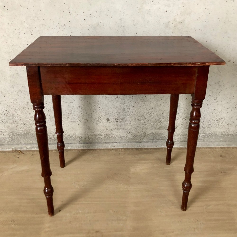 Victorian Pine Side Table in Original Painted Finish View VIII