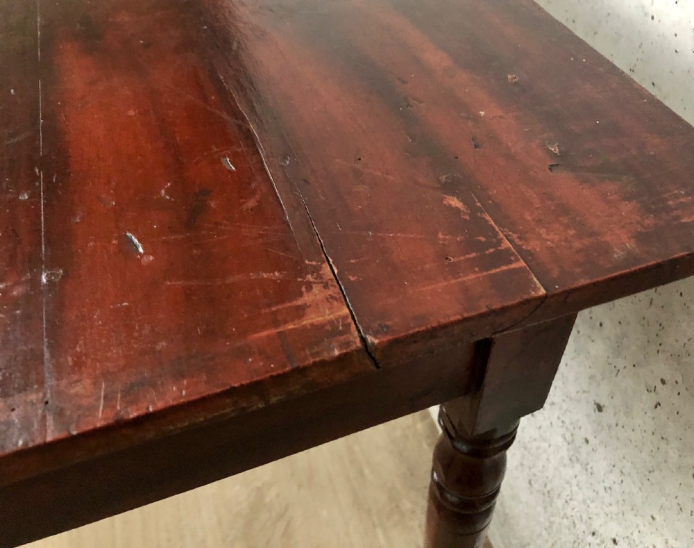 Victorian Pine Side Table in Original Painted Finish View X