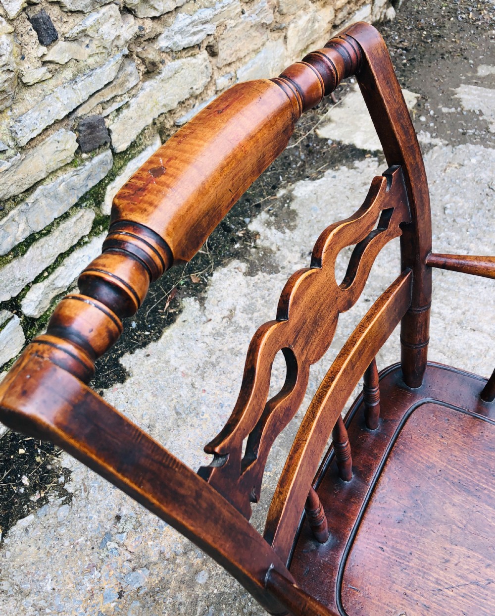 Unusual Antique Windsor Style Chair  View VIII
