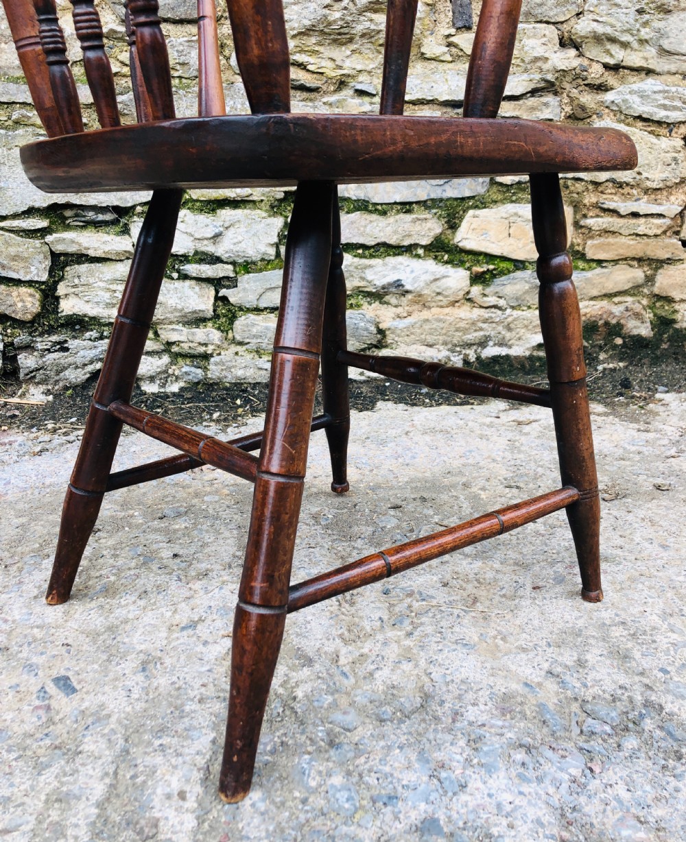 Unusual Antique Windsor Style Chair  View XI