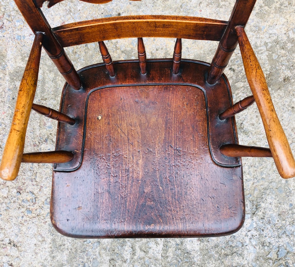 Unusual Antique Windsor Style Chair  View XIII