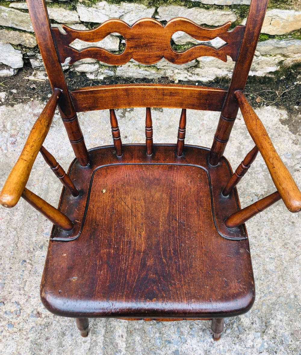 Unusual Antique Windsor Style Chair  View XV