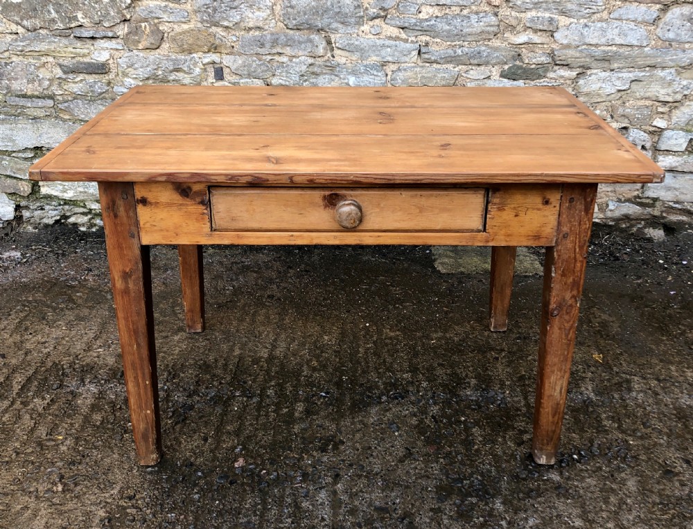 Antique Pine Farmhouse Dining Table