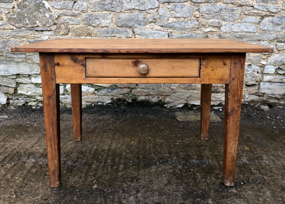 Antique Pine Farmhouse Dining Table View II