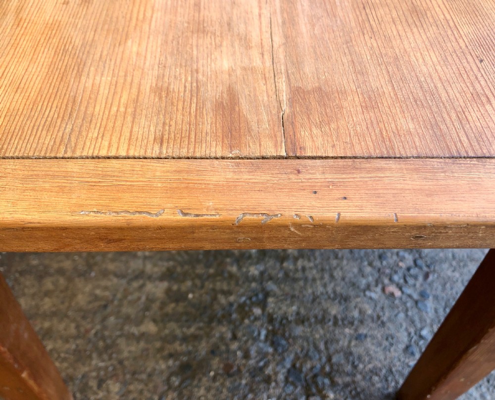 Antique Pine Farmhouse Dining Table View V
