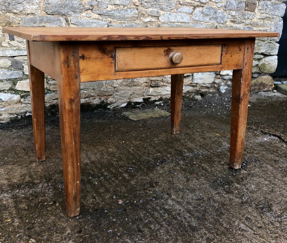 Antique Pine Farmhouse Dining Table View XVII