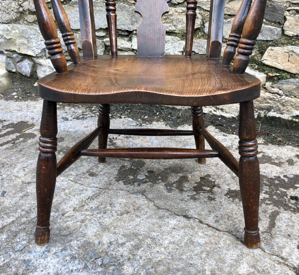 Antique Windsor Farmhouse Chair View X
