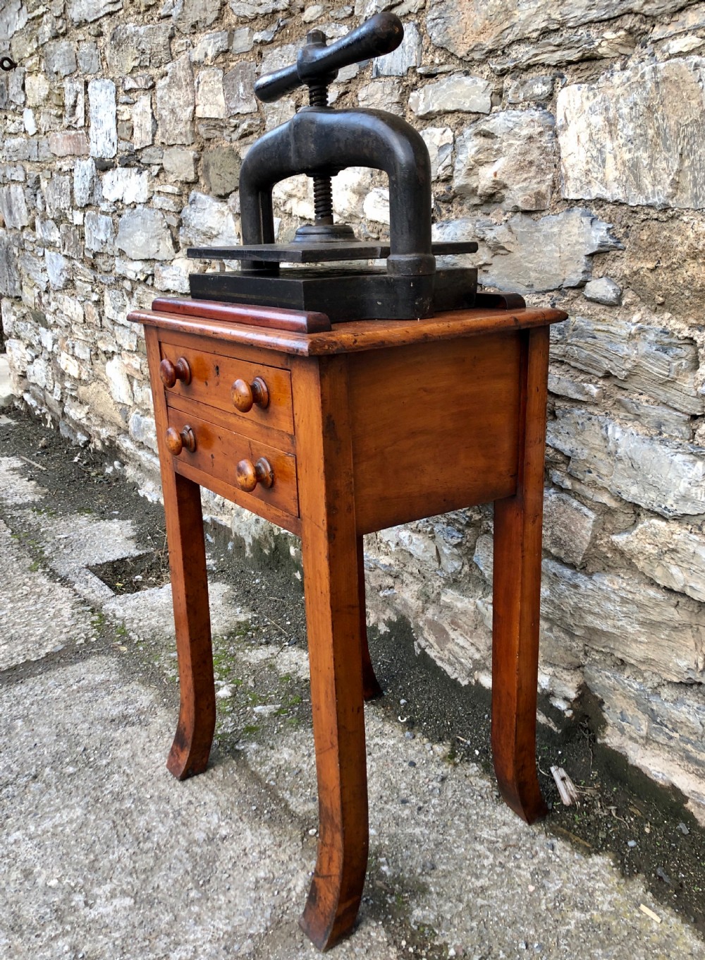 Antique Book Press and Table View VI
