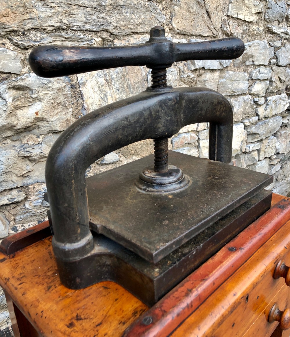 Antique Book Press and Table View VIII