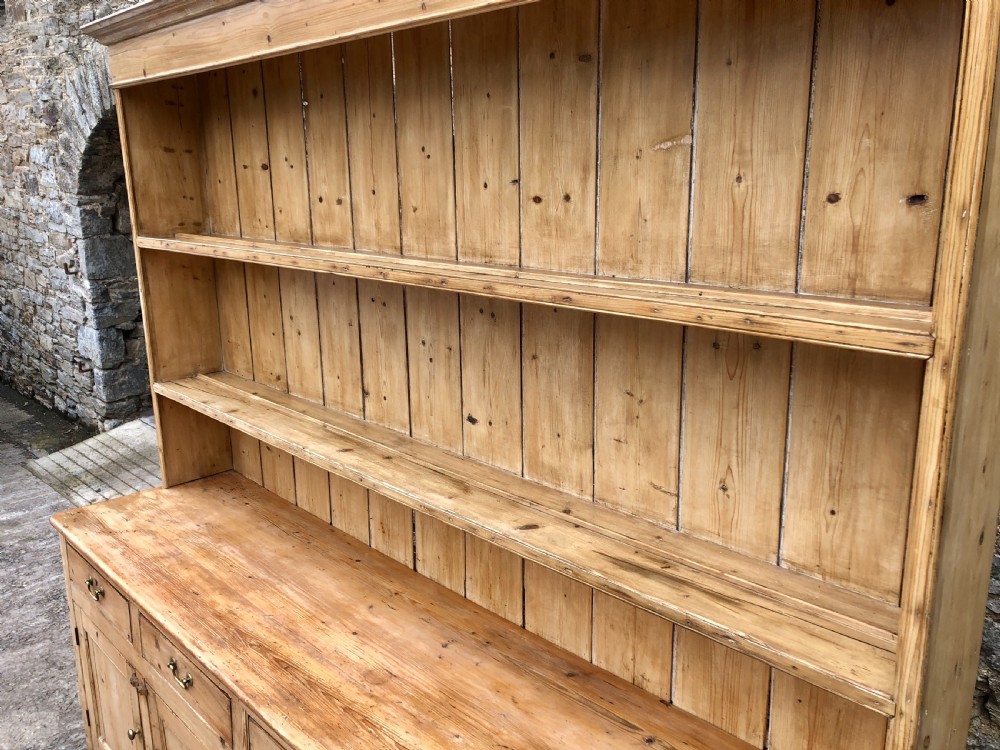 Huge Antique Georgian Pine Dresser View IV