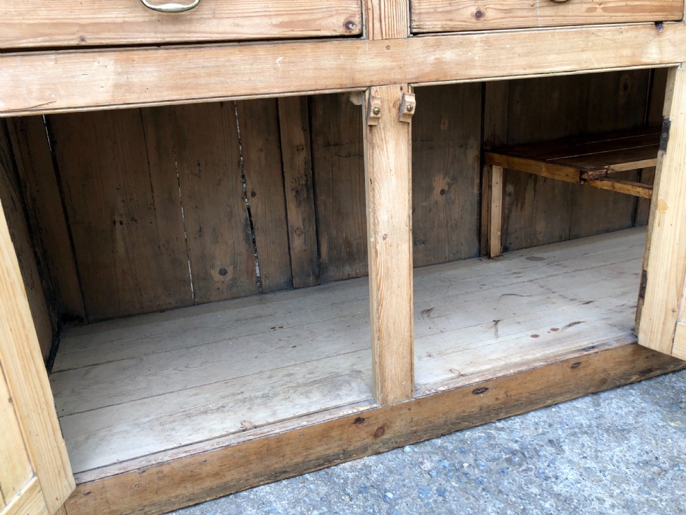 Huge Antique Georgian Pine Dresser View X