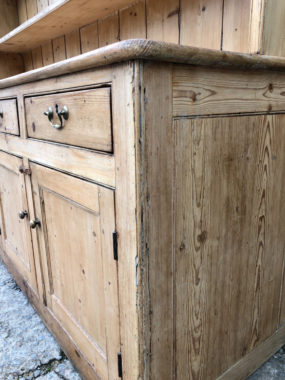 Huge Antique Georgian Pine Dresser View XXII