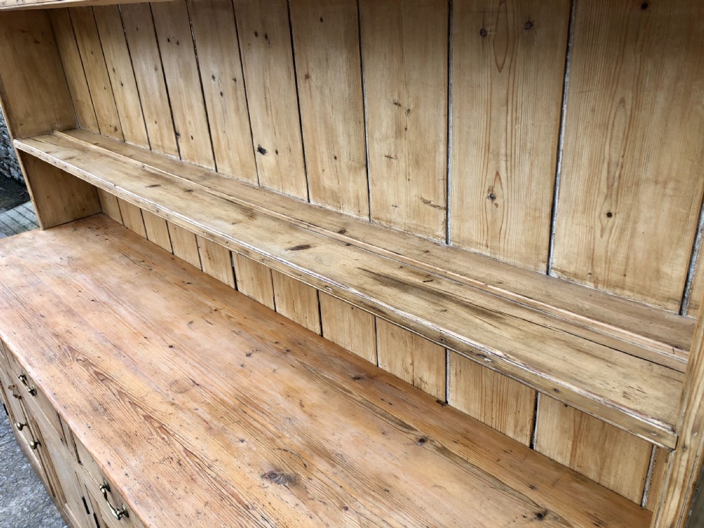 Huge Antique Georgian Pine Dresser View XXIII